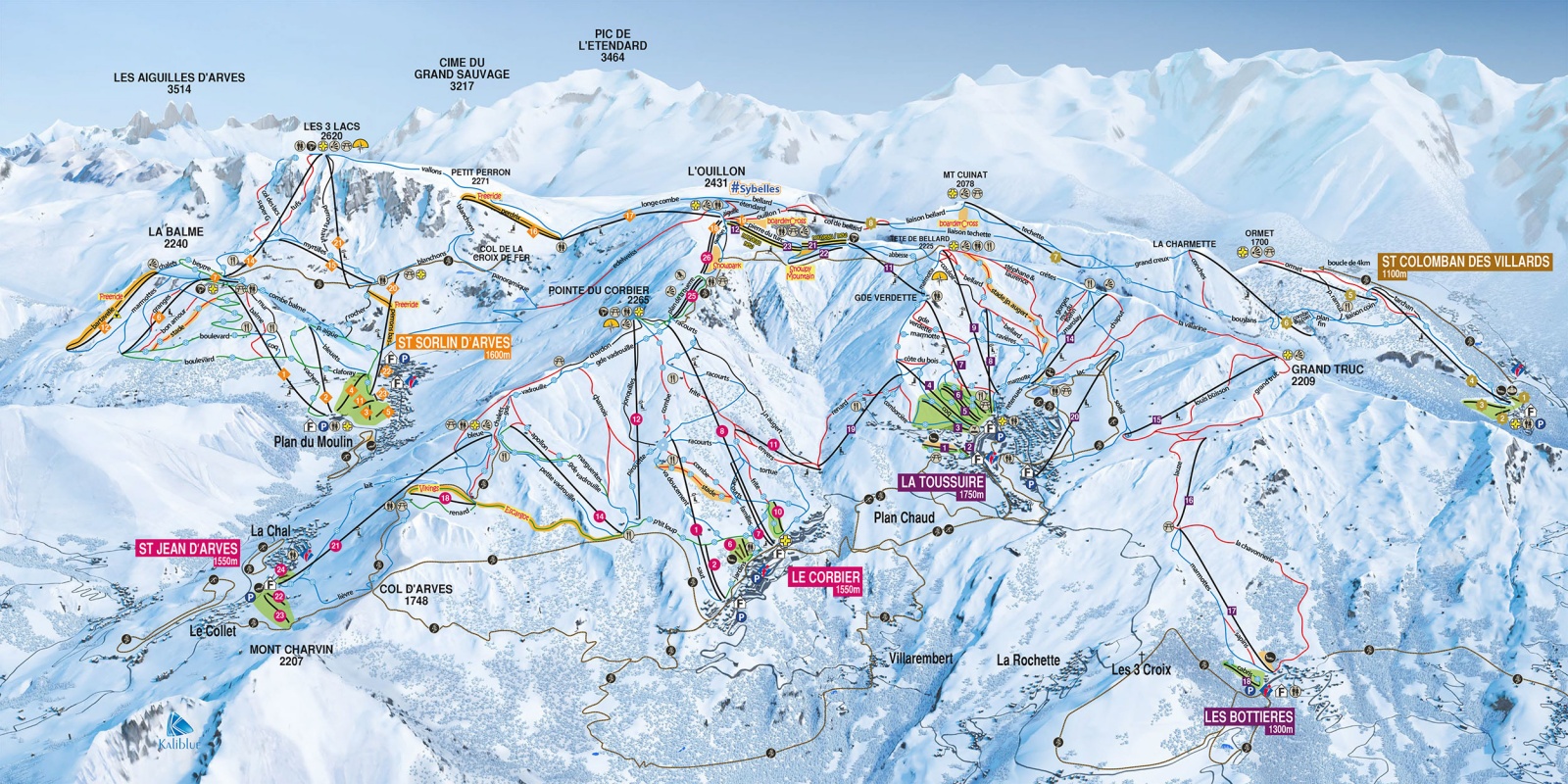 Les Sybelles premier domaine skiable de Maurienne avec La Toussuire Les Sybelles premier domaine skiable de Maurienne avec La Toussuire